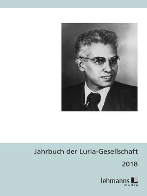 cover image of Jahrbuch der Luria-Gesellschaft 2018